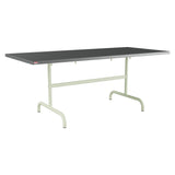 Schaffner Säntis Table repas rabattable 180x80cm – Graphite 73 / Vert Pastel 64
