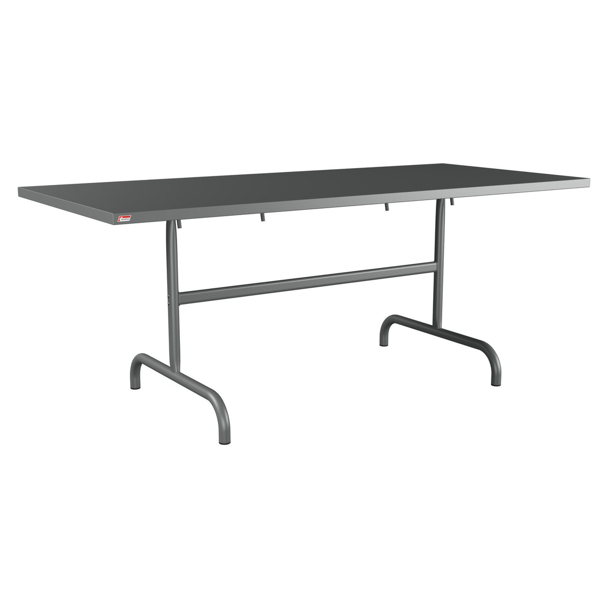 Schaffner Säntis Table repas rabattable 180x80cm – Graphite 73 / Graphite 73
