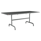 Schaffner Säntis Table repas rabattable 180x80cm – Graphite 73 / Graphite 73