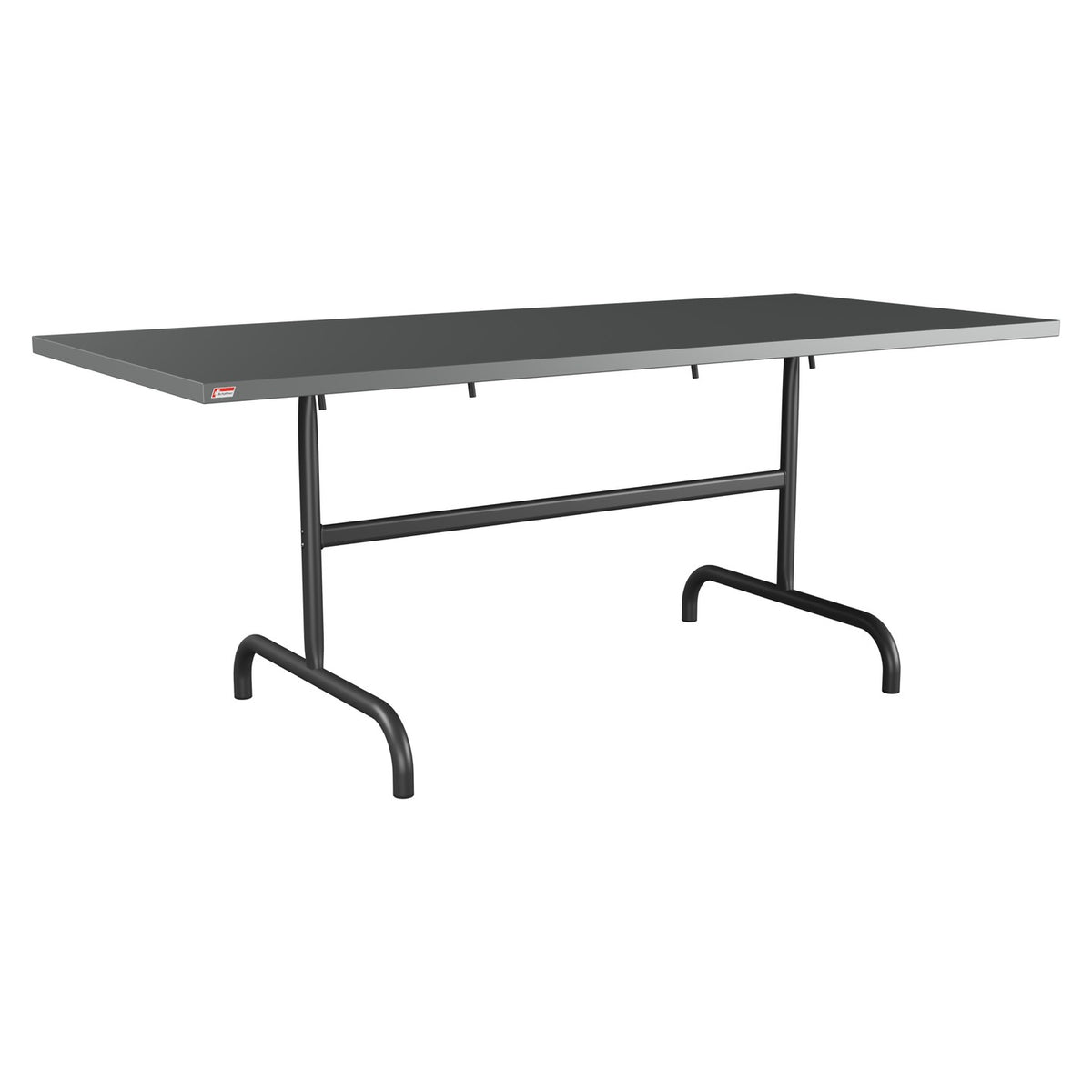 Schaffner Säntis Table repas rabattable 180x80cm – Graphite 73 / Anthracite 77