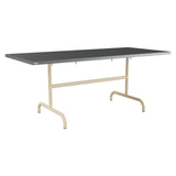 Schaffner Säntis Table repas rabattable 180x80cm – Graphite 73 / Marron Pastel 83