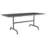 Schaffner Säntis Table repas rabattable 180x80cm – Graphite 73 / Noir 91
