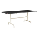 Schaffner Säntis Table repas rabattable 180x80cm – Anthracite 77 / Sable Pastel 15