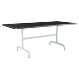 Schaffner Säntis Table repas rabattable 180x80cm – Anthracite 77 / Bleu Pastel 51