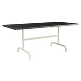 Schaffner Säntis Table repas rabattable 180x80cm – Anthracite 77 / Vert Pastel 64