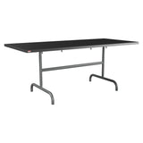 Schaffner Säntis Table repas rabattable 180x80cm – Anthracite 77 / Graphite 73