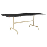 Schaffner Säntis Table repas rabattable 180x80cm – Anthracite 77 / Marron Pastel 83
