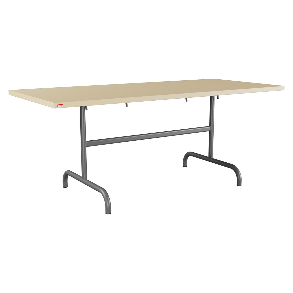 Schaffner Säntis Table repas rabattable 180x80cm – Marron Pastel 83 / Graphite 73