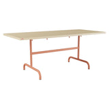 Schaffner Säntis Table repas rabattable 180x80cm – Marron Pastel 83 / Terracotta 84