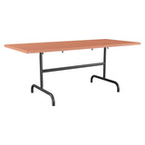 Schaffner Säntis Table repas rabattable 180x80cm – Terracotta 84 / Anthracite 77