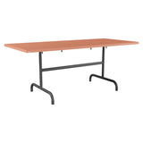 Schaffner Säntis Table repas rabattable 180x80cm – Terracotta 84 / Noir 91