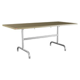 Schaffner Säntis Table repas rabattable 180x80cm – Champagne 85 / Galvanisé à chaud 02