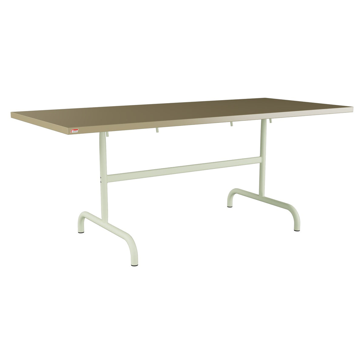 Schaffner Säntis Table repas rabattable 180x80cm – Champagne 85 / Vert Pastel 64