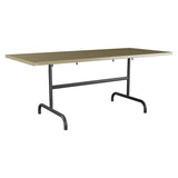 Schaffner Säntis Table repas rabattable 180x80cm – Champagne 85 / Anthracite 77
