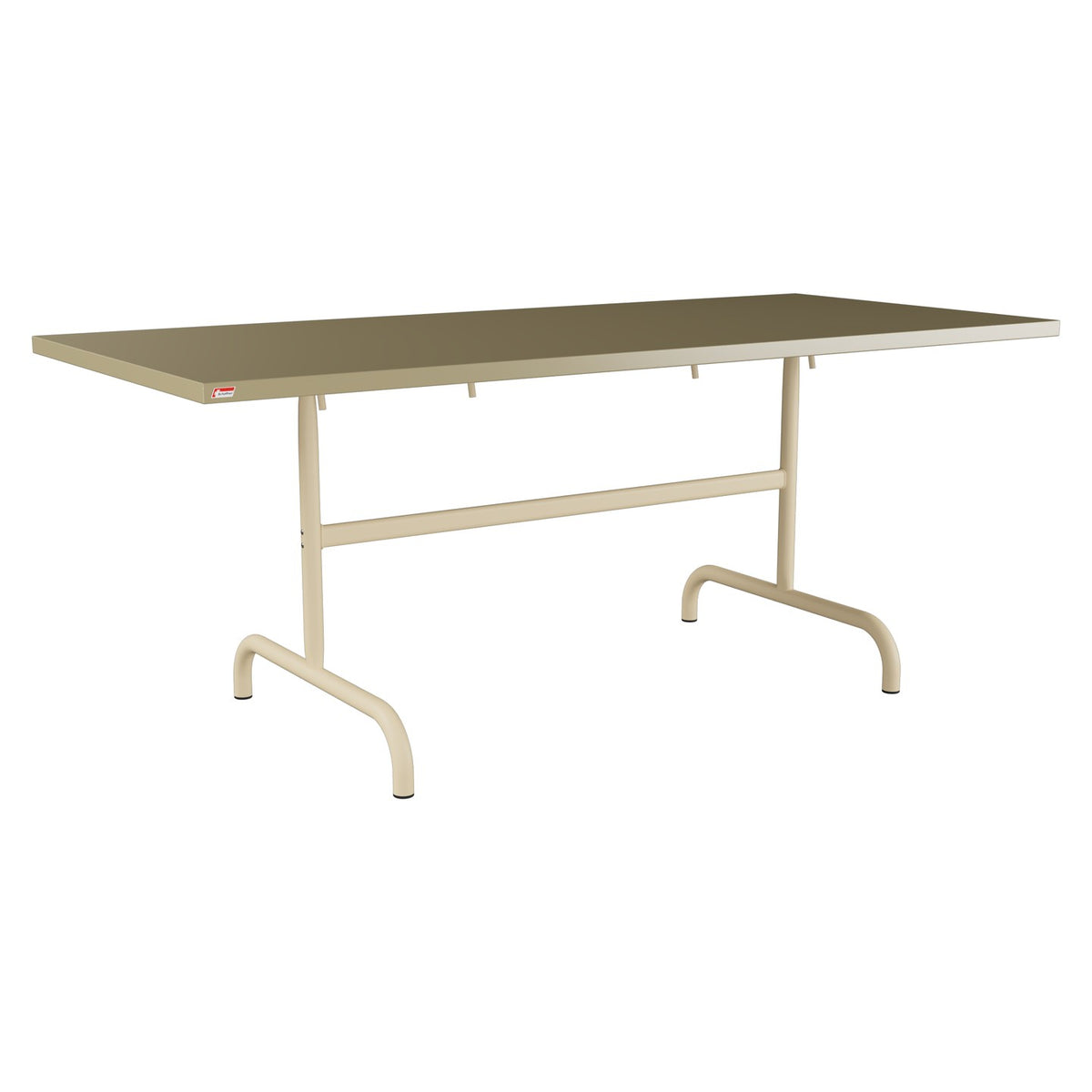 Schaffner Säntis Table repas rabattable 180x80cm – Champagne 85 / Marron Pastel 83