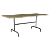 Schaffner Säntis Table repas rabattable 180x80cm – Champagne 85 / Noir 91