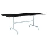 Schaffner Säntis Table repas rabattable 180x80cm – Noir 91 / Bleu Pastel 51