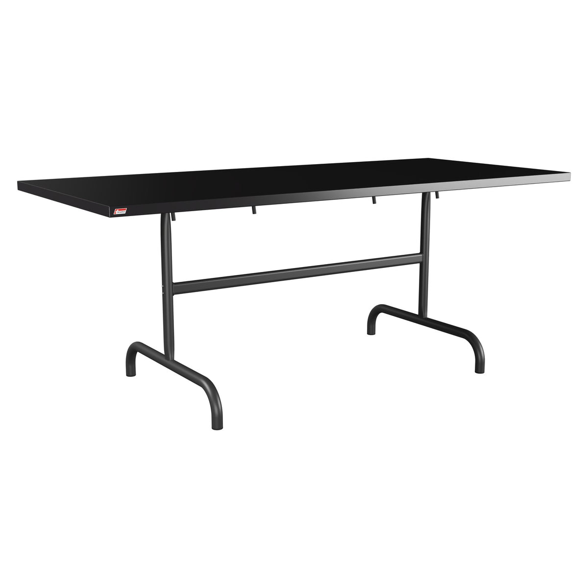 Schaffner Säntis Table repas rabattable 180x80cm – Noir 91 / Anthracite 77