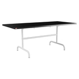 Schaffner Säntis Table repas rabattable 180x80cm – Noir 91 / Blanc 90