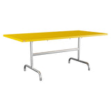 Schaffner Säntis Table repas rabattable 180x90cm – Jaune 11 / Galvanisé à chaud 02