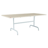Schaffner Säntis Table repas rabattable 180x90cm – Sable Pastel 15 / Bleu Pastel 51