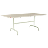 Schaffner Säntis Table repas rabattable 180x90cm – Sable Pastel 15 / Vert Pastel 64
