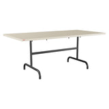 Schaffner Säntis Table repas rabattable 180x90cm – Sable Pastel 15 / Anthracite 77