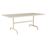 Schaffner Säntis Table repas rabattable 180x90cm – Sable Pastel 15 / Marron Pastel 83