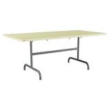 Schaffner Säntis Table repas rabattable 180x90cm – Jaune Buis 18 / Graphite 73