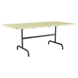 Schaffner Säntis Table repas rabattable 180x90cm – Jaune Buis 18 / Anthracite 77