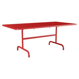 Schaffner Säntis Table repas rabattable 180x90cm – Rouge 30 / Rouge 30