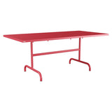 Schaffner Säntis Table repas rabattable 180x90cm – Rouge Érable 33 / Rouge Érable 33