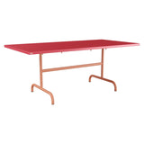 Schaffner Säntis Table repas rabattable 180x90cm – Rouge Érable 33 / Terracotta 84