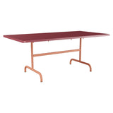 Schaffner Säntis Table repas rabattable 180x90cm – Bordeaux 38 / Terracotta 84