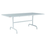 Schaffner Säntis Table repas rabattable 180x90cm – Bleu Pastel 51 / Bleu Pastel 51