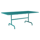 Schaffner Säntis Table repas rabattable 180x90cm – Bleu Kali 56 / Bleu Kali 56