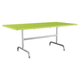 Schaffner Säntis Table repas rabattable 180x90cm – Vert clair 63 / Galvanisé à chaud 02