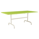 Schaffner Säntis Table repas rabattable 180x90cm – Vert clair 63 / Sable Pastel 15