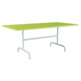 Schaffner Säntis Table repas rabattable 180x90cm – Vert clair 63 / Bleu Pastel 51