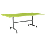 Schaffner Säntis Table repas rabattable 180x90cm – Vert clair 63 / Graphite 73