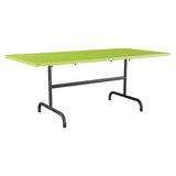 Schaffner Säntis Table repas rabattable 180x90cm – Vert clair 63 / Anthracite 77