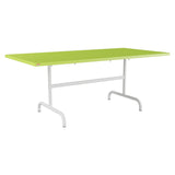 Schaffner Säntis Table repas rabattable 180x90cm – Vert clair 63 / Blanc 90