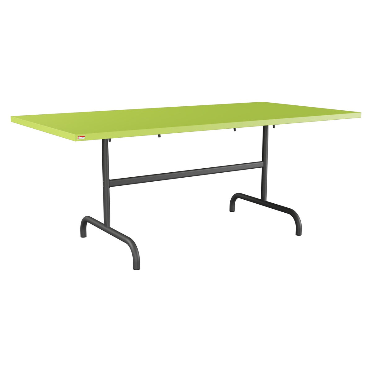 Schaffner Säntis Table repas rabattable 180x90cm – Vert clair 63 / Noir 91