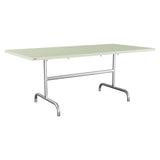 Schaffner Säntis Table repas rabattable 180x90cm – Vert Pastel 64 / Galvanisé à chaud 02