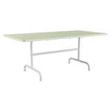 Schaffner Säntis Table repas rabattable 180x90cm – Vert Pastel 64 / Gris Argent 78