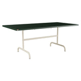 Schaffner Säntis Table repas rabattable 180x90cm – Vert Sapin 66 / Sable Pastel 15