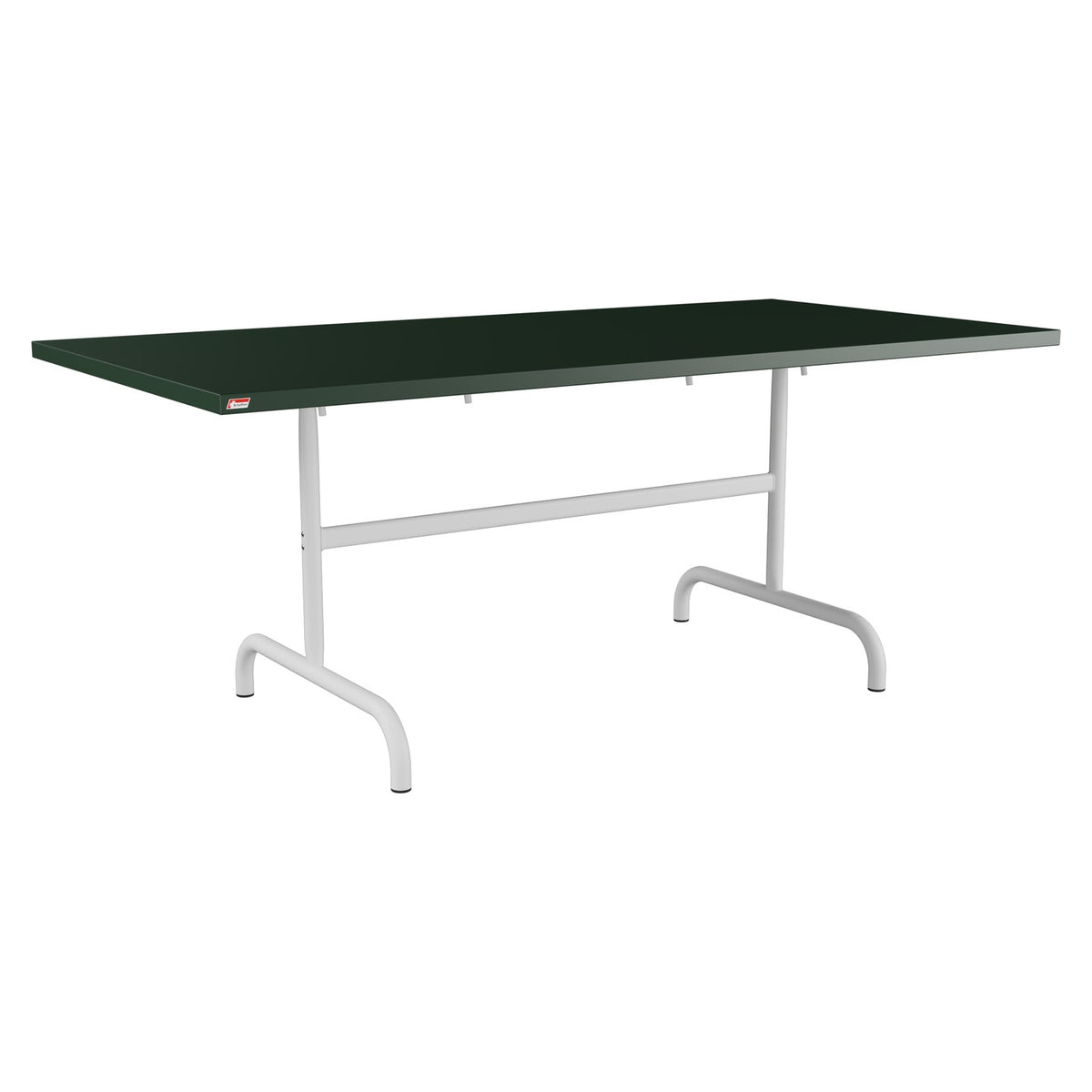 Schaffner Säntis Table repas rabattable 180x90cm – Vert Sapin 66 / Gris Argent 78