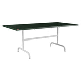Schaffner Säntis Table repas rabattable 180x90cm – Vert Sapin 66 / Gris Argent 78