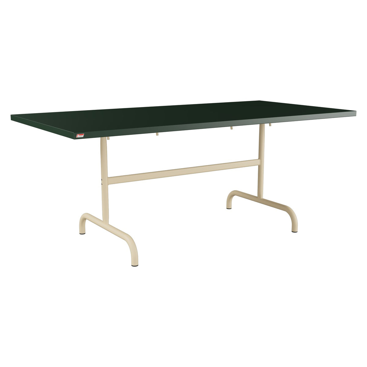 Schaffner Säntis Table repas rabattable 180x90cm – Vert Sapin 66 / Marron Pastel 83