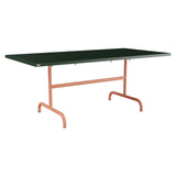 Schaffner Säntis Table repas rabattable 180x90cm – Vert Sapin 66 / Terracotta 84